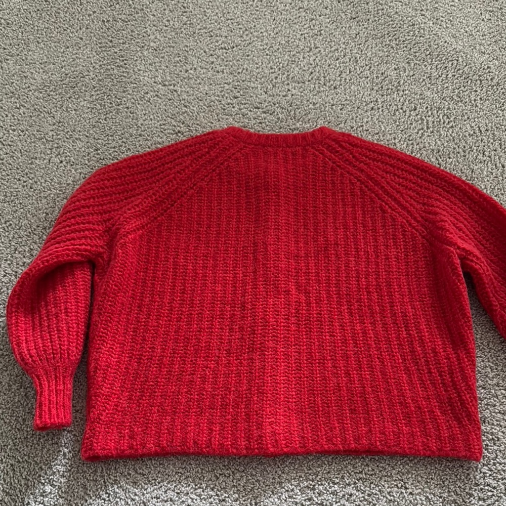 Sezane Red Emile Sweater - Picture 4 of 6